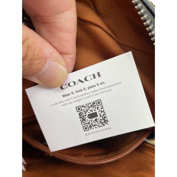 Coach Mens Signature brown black Canvas Leather Sling Pack Bag SKU 9121 - Picture 16 of 16